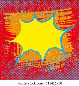 Comic Speech Bubble Background. vector