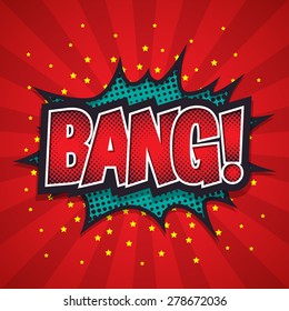 Comic Speech Bubble Bang Vector Illustration Stock Vector (Royalty Free ...