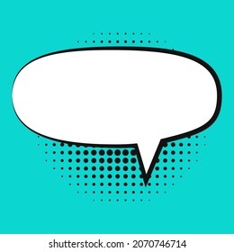 Comic speech bubble cartoon cloud