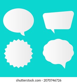 Comic speech bubble cartoon cloud