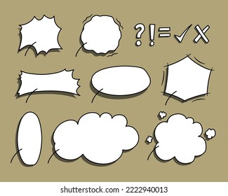 Comic speech bubble, cartoon dialog