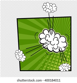 Comic Speech Bubble, Cartoon. Pencils. Vector elements.