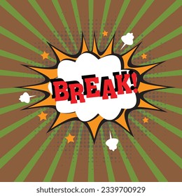Comic Speech Bubble With Copy Space And Colorful Doodles. Design Of Empty Template In Explosion Framework Representing Social Media Messaging And Connecting.
