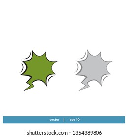 Comic Speech Bubble Icon 
