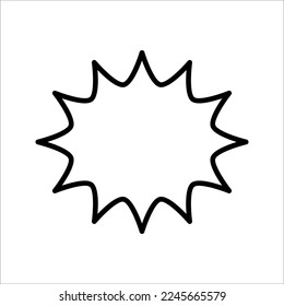 Comic Speech Bubble icon. Vector Illustration for Comics Book on white background