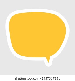comic speech bubble illustration on white background.