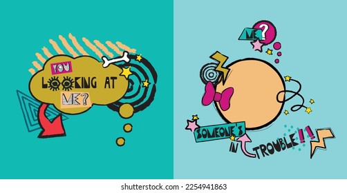 Comic-Sprechblase-Illustration mit Zitat-Design