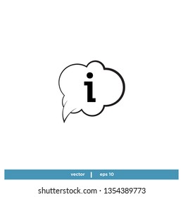 Comic Speech Bubble information Icon 