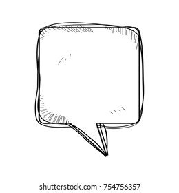 Comic speech bubble isolated on white background, Vector illustration