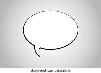 Comic speech bubble isolated sticker vector icon. Empty cartoon bubble speech tag icons. Cloud bubble speech design for text, thought, talk, message, dialogue. Balloon bubble empty speech textbox