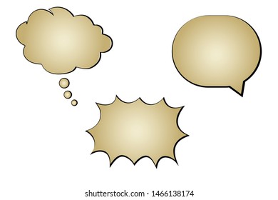 Comic speech bubble isolated sticker vector icon set. Cartoon bubble speech tag icons collection. Cloud bubble speech design for text, talk, message, dialogue. Balloon bubble speech textbox banner