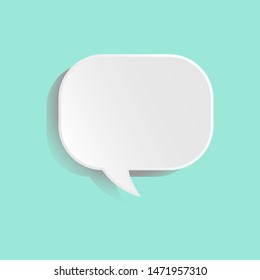 comic Speech bubble / manga speak balloon on pastel blue background