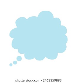 comic speech bubble on white background.