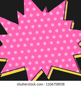 Comic speech bubble. Pop art vector illustration
