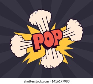 comic speech bubble pop art background
