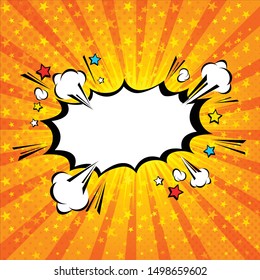 Comic Speech Bubble , Pop Art Style Cartoon. illustrator EPS 10