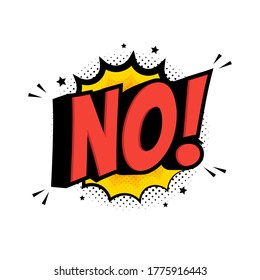 Comic Speech Bubble in Pop Art Style with Expressions No. Vector illustration
