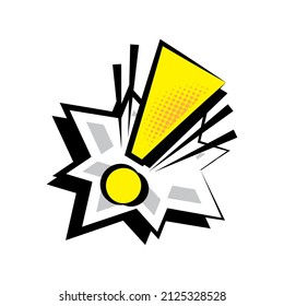 comic speech bubble pop art icon isolated