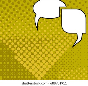 Comic Speech Bubble Pop Art Vektorgrafik