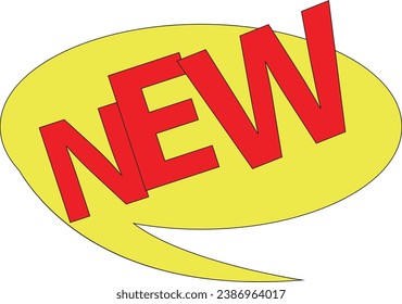 Comic speech bubble set with text- NEW.