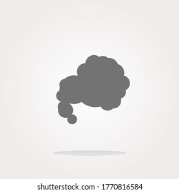Comic speech bubble sign icon. Chat think symbol. Modern UI website navigation. Vector i8llustration. Graphic Icon Drawing
