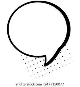 Comic Speech Bubble. Talk Bubble. Cloud Speech Bubble Icon