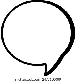 Comic Speech Bubble. Talk Bubble. Cloud Speech Bubble Icon