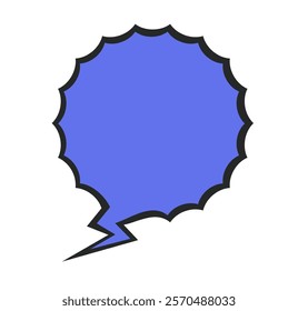 Comic speech bubble text talk balloon cloud chat isolated set. Vector flat graphic design illustration