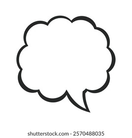 Comic speech bubble text talk balloon cloud chat isolated set. Vector flat graphic design illustration