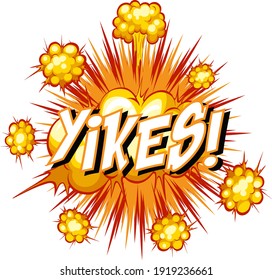 Burbuja cómica de voz con ilustraciones de texto de rendimiento