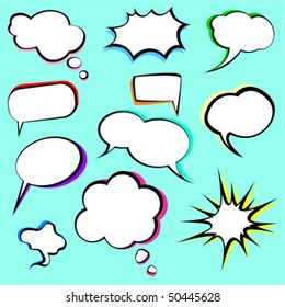 comic speech bubbles