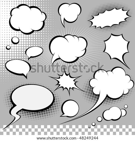 comic speech bubbles