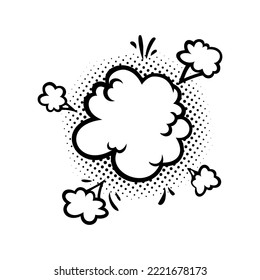 Comic speech bubbles. Blank comic balloons for text. Vector illustration isolated on white background