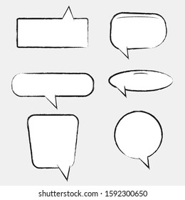 Comic speech bubbles. Comic / cartoon style illustrations, figures and icons.