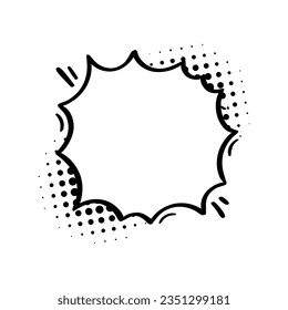 Comic speech bubbles. Comic dialogue on halftone shadows. Dots. Comic chat shouting.