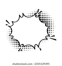Comic speech bubbles. Comic dialogue on halftone shadows. Dots. Comic chat shouting.