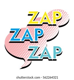 Comic speech bubbles for different emotions and sound effects. Vector illustration