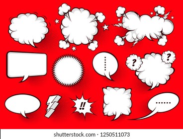 comic speech bubbles , doodle art, Vector illustration, you can place relevant content on the area.