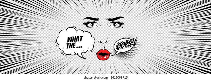 comic speech bubbles , doodle art, Vector illustration, you can place relevant content on the area.