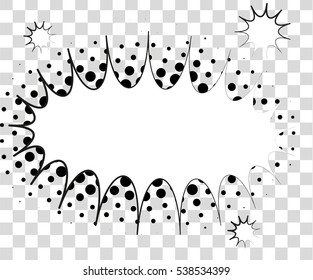 Comic speech bubbles with halftone shadows. Vector illustration eps 10 isolated on background.