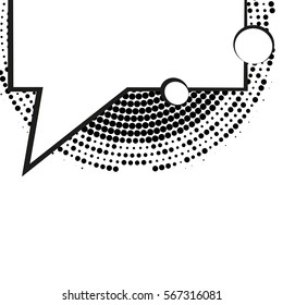 Comic speech bubbles with halftone shadows. Vector illustration eps 10 isolated on background
