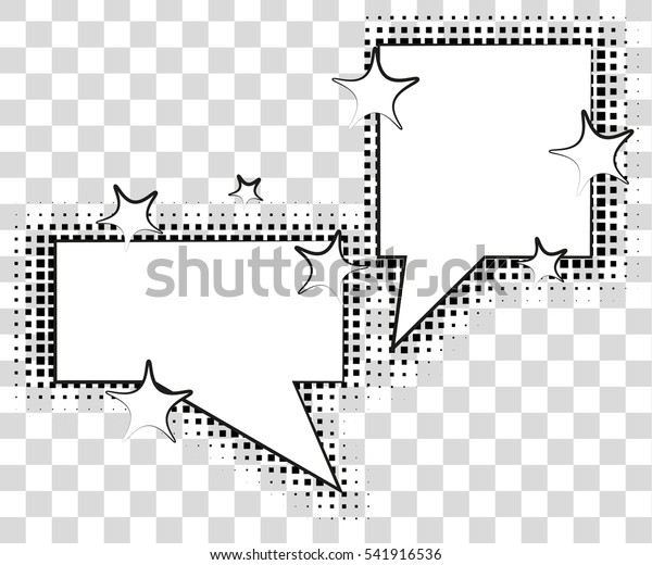 Comic Speech Bubbles Halftone Shadows Vector Stock Vector Royalty Free 541916536 Shutterstock 0601