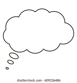 comic speech bubbles icon Flat design style vector illustration