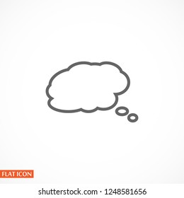 comic speech bubbles icon. Vector  Eps 10 