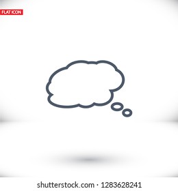 comic speech bubbles icon. Vector  Eps 10 