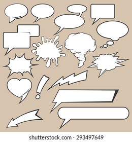 Comic Speech Bubbles Icons