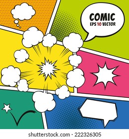 Comic Speech Bubbles Other Eps10 Vector Stock Vector (Royalty Free ...