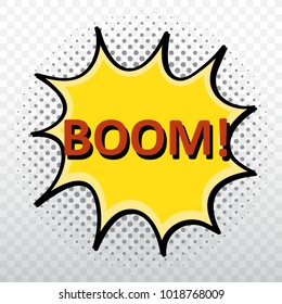 Comic speech bubbles in pop art style. Vector cartoon speech bubbles.
