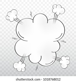 Comic speech bubbles in pop art style. Vector cartoon speech bubbles.