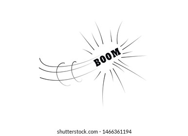 Comic speech bubbles in pop art style with bomb cartoon and explosion text vector illustration